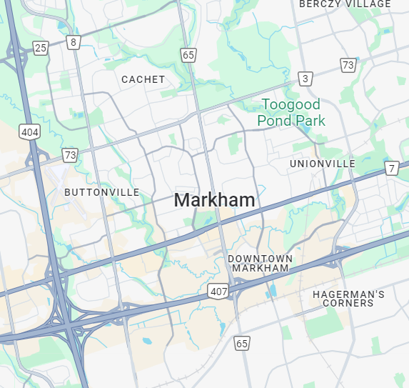 Map of Markham